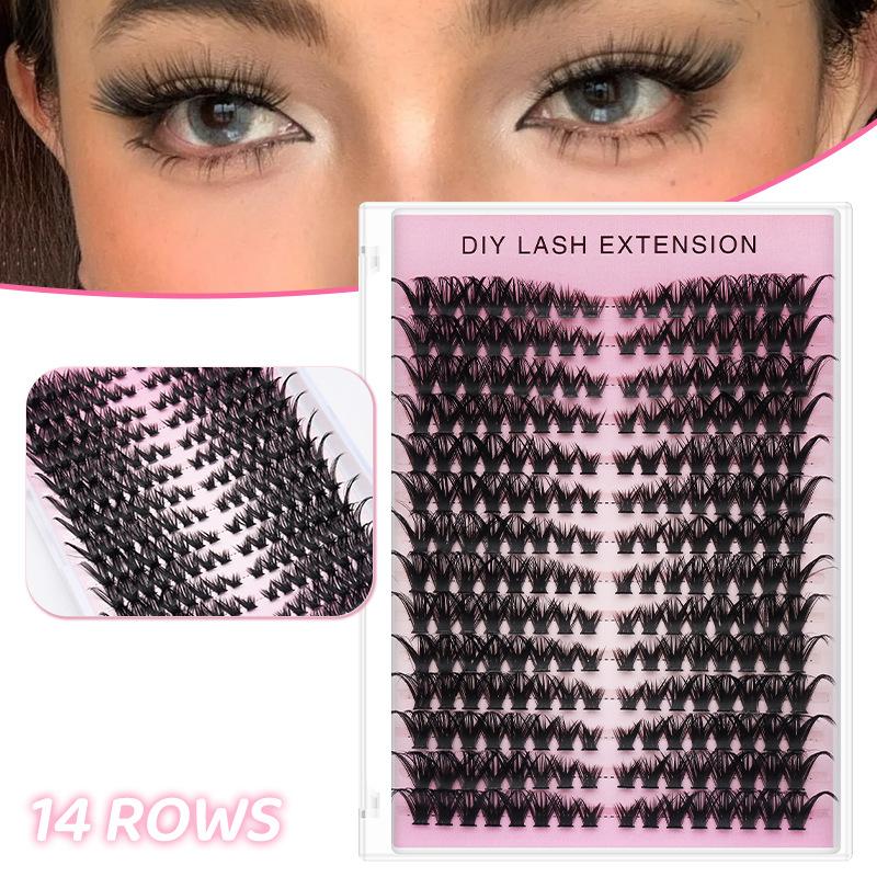 Eyelash Extension Or Extensions - 【M】14 Sıralı DIY Kirpik Uzatma Demetleri,