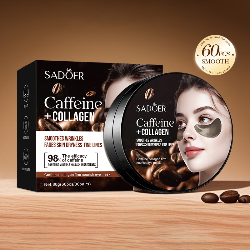 Eye Pad Collagen - 60 adet SADOER Kafein Kristal Kollajen
