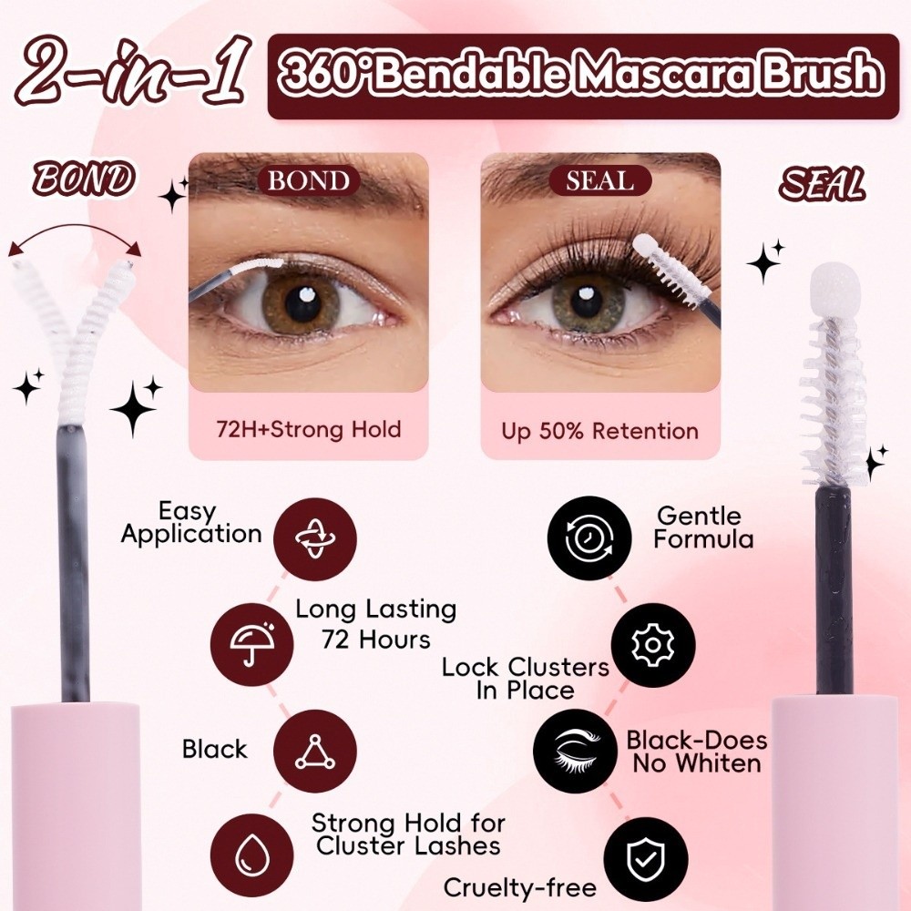 Eyelash Extension Or Extensions - 8-18mm Uzunlukta Takma Kirpikler Yapıştırıcı ve