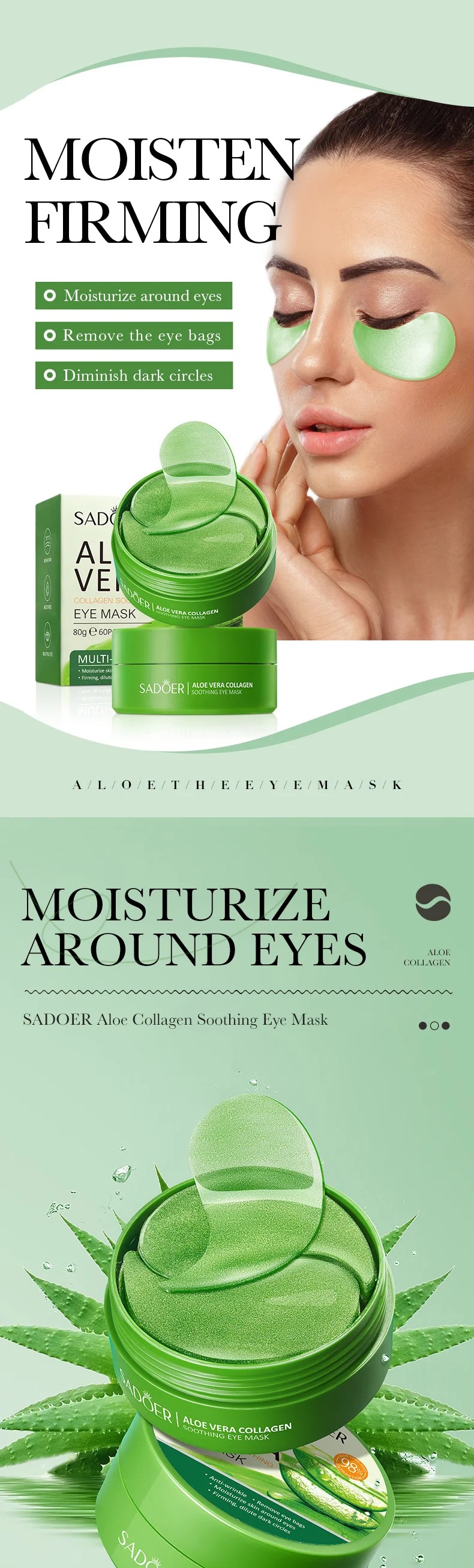 60 adet Aloe Vera Kollajen Göz - Eye Pad Collagen incelemesi ve fiyatı
